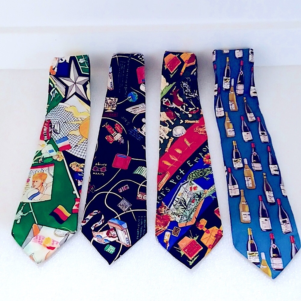 Nicole Miller 90's Vintage Men's Ties - Lot of 4